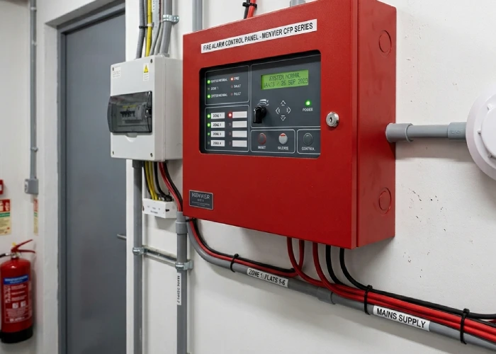 Fire Alarm Control Panel and Heat Detector Setup