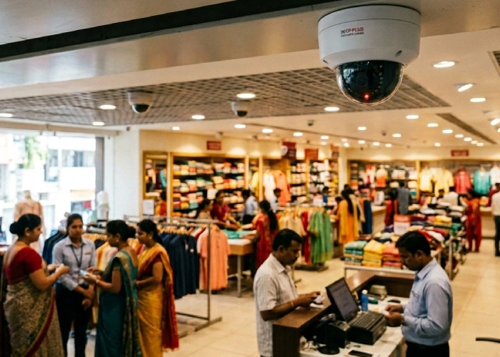 CCTV surveillance system installed for commercial security